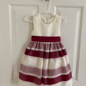 Princess dress 2 T red white new